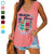 Beach Please Bikini Besties Personalized Women Tank Top V Neck Casual Flowy Sleeveless