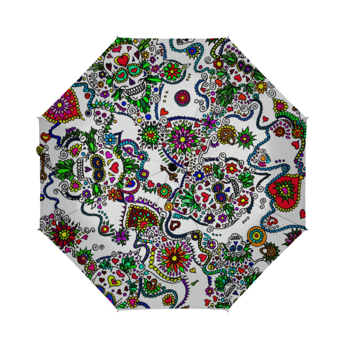 Sugar Skull Day Of The Dead Umbrella No.5KL7UQ