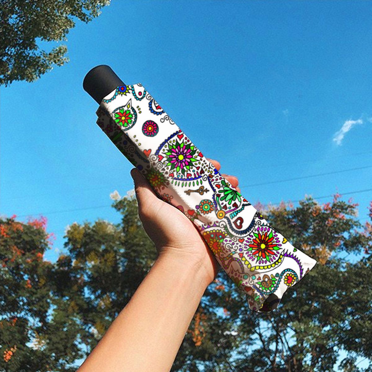 Sugar Skull Day Of The Dead Umbrella No.5KL7UQ