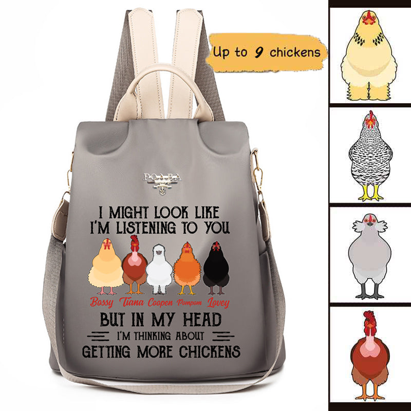 Getting More Chickens Personalized Backpack