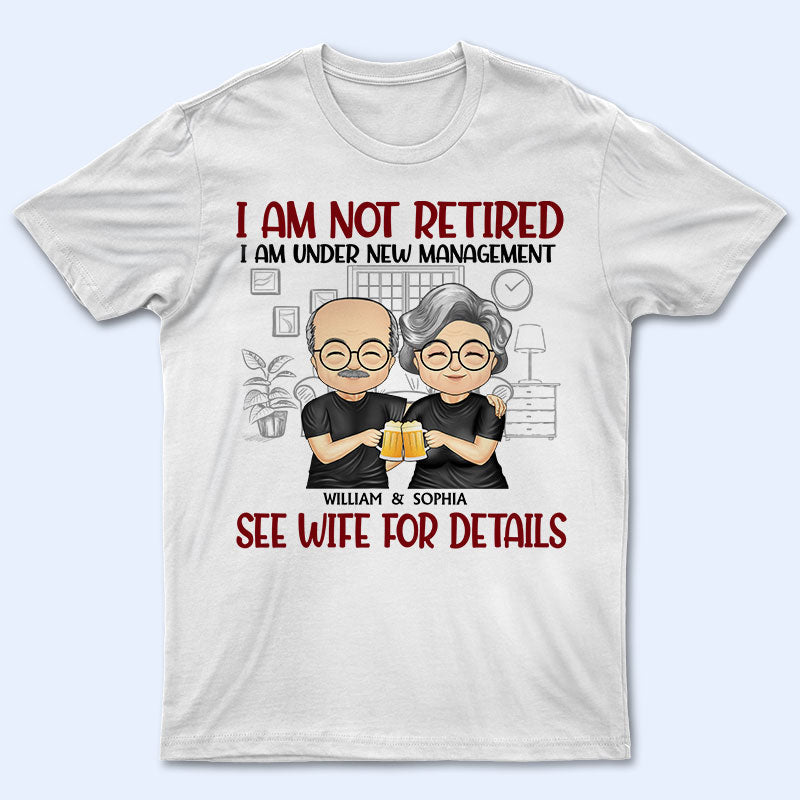 Family Couple Under New Management See Wife For Details - Gift For Husband - Personalized Custom T Shirt