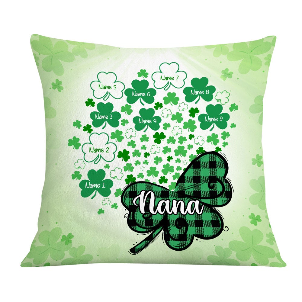 パーソナライズされたPatrick's Day Mom Grandma Pillow