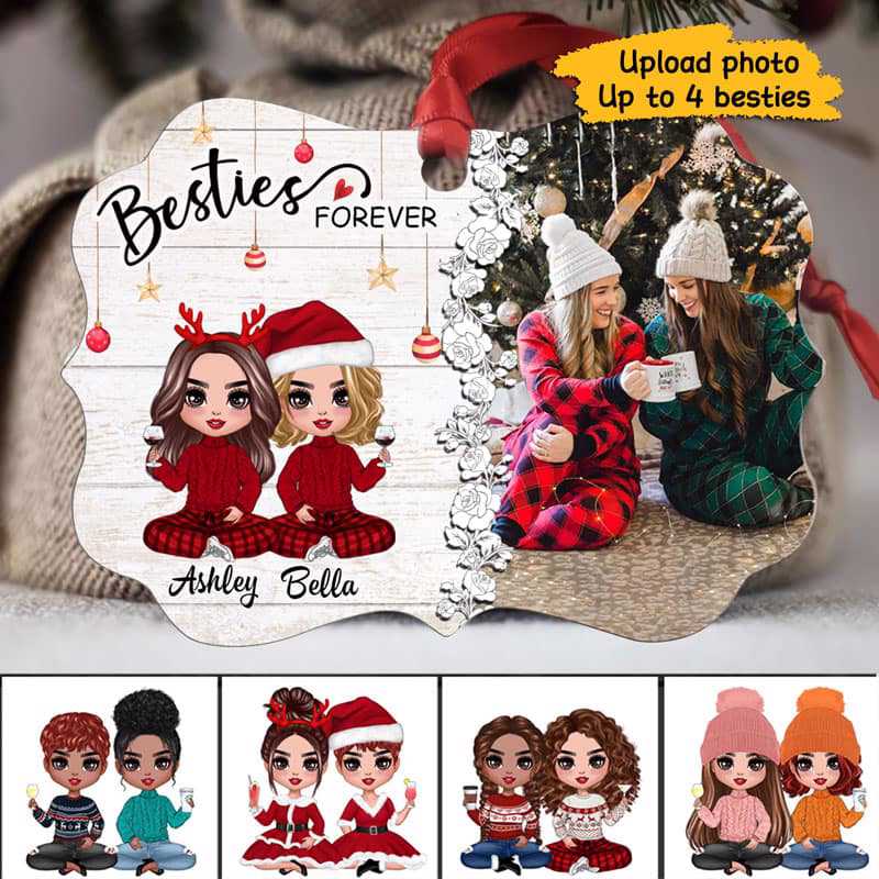 Doll Besties 写真入り クリスマスオーナメント