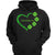 Grandma Shamrock Heart St. Patrick‘s Day Irish Personalized Hoodie Sweatshirt