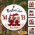 Christmas Alphabet Doll Besties Personalized Circle Ornament