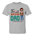 The Walking Dad Man & Peeking Dog Personalized Shirt