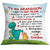 Mom Grandma Granddaughter Grandson Dinosaur Personalized Polyester Linen Pillow