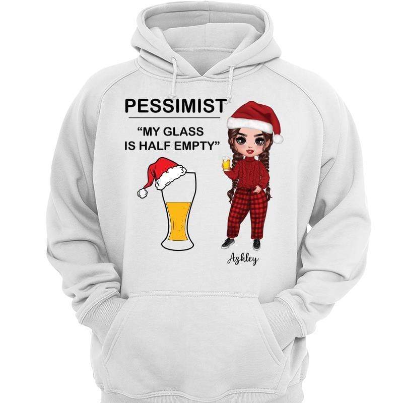 Optimist Pessimist Realist Wine Beer Best Friends Personalized Hoodie Sweatshirt