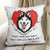 Peeking Dog Rag Hole Personalized Polyester Linen Pillow