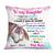 Personalized Love Mom Grandma Daughter Granddaughter Unicorn Pillow