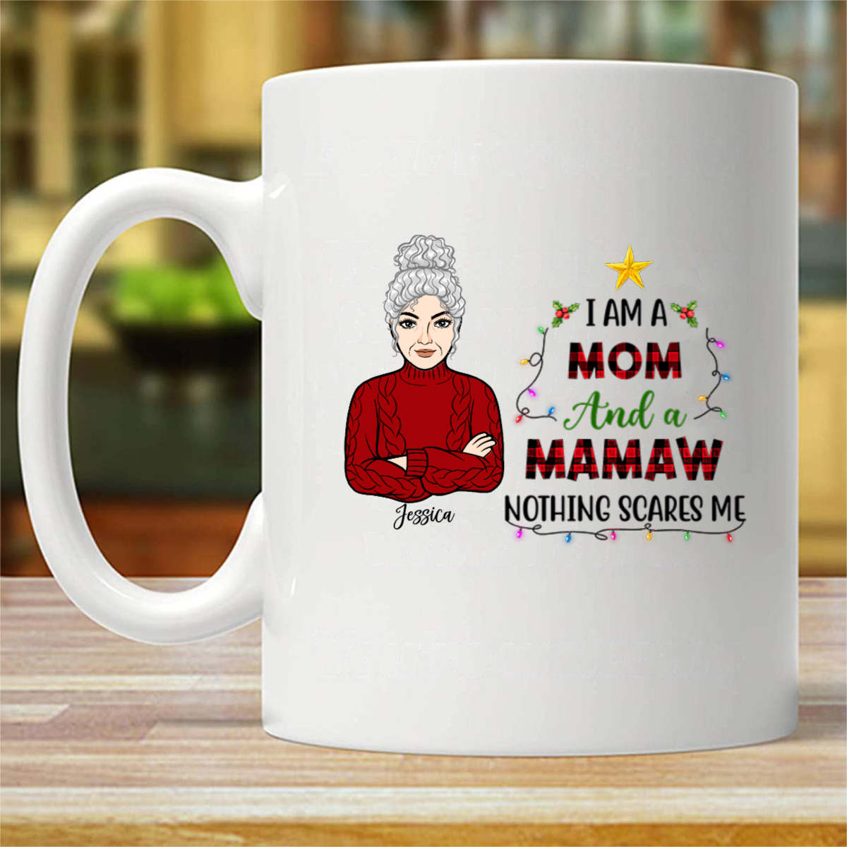 I Am A Mom And A Grandma Personalized Mug (Double-sided Printing)