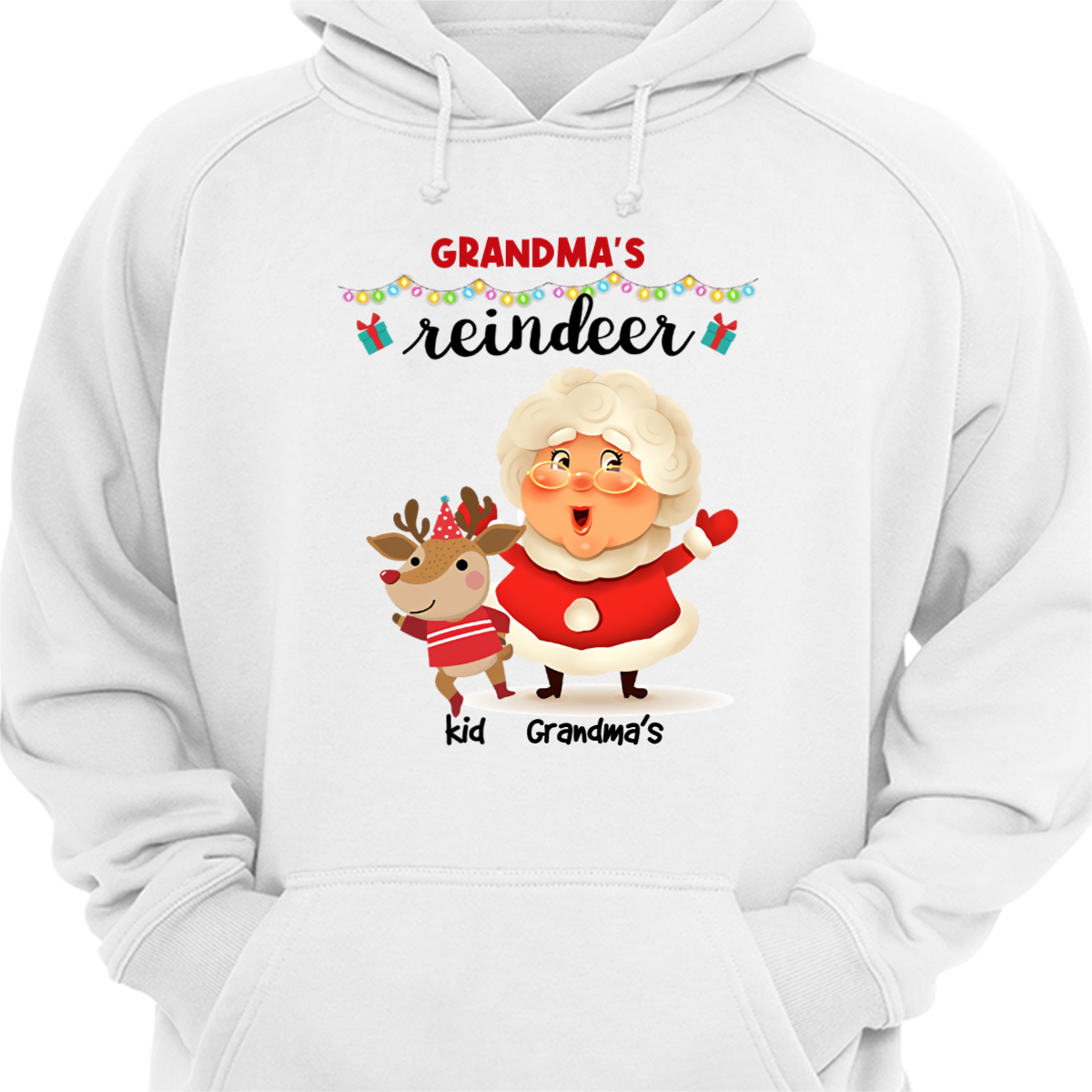 Grandma‘ Reindeer Christmas Hoodie Sweatshirt