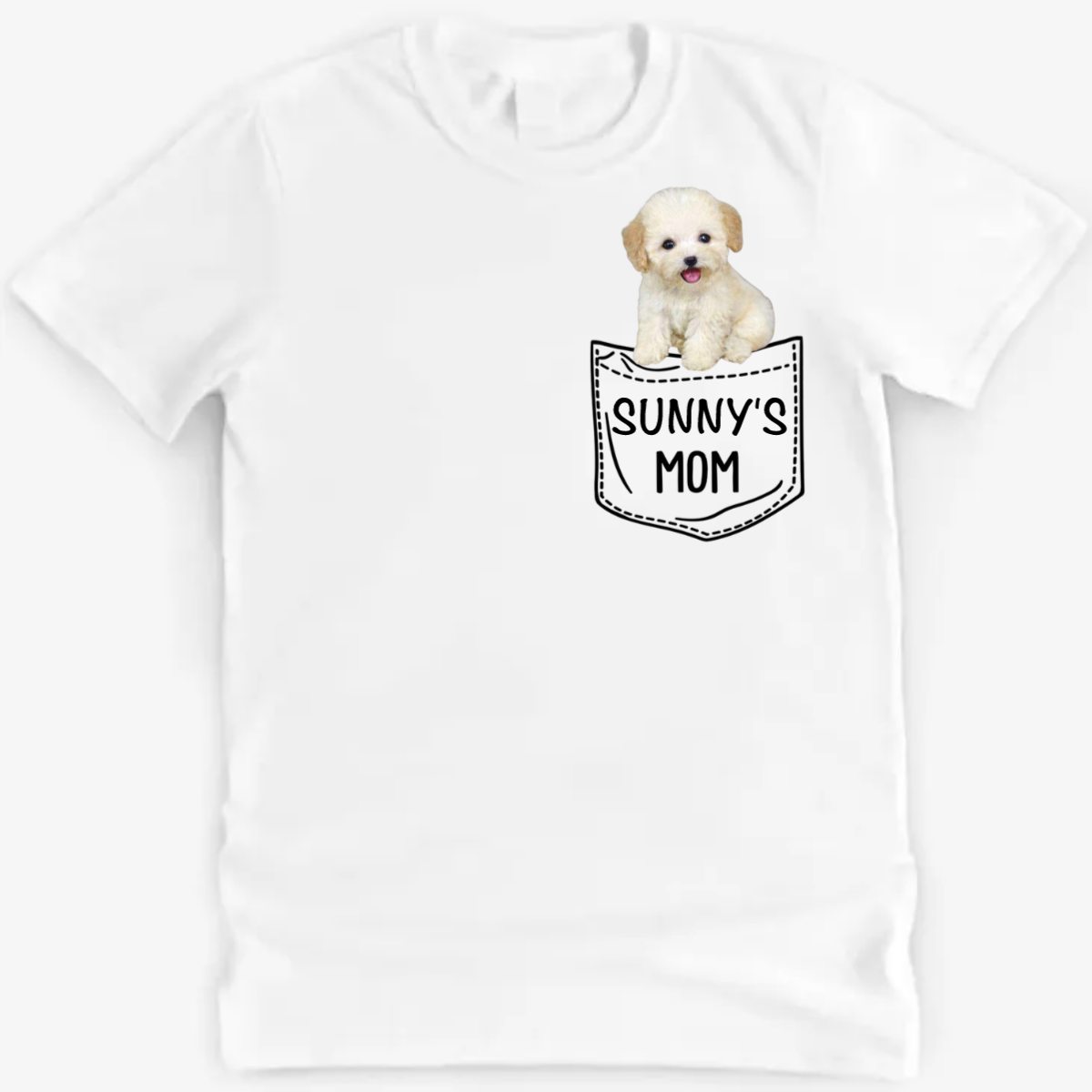 Pocket Dog / Cat Mom / Dad - Personalized Custom Classic Tee