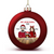 Christmas Couple And Dogs Personalized Ball Ornaments