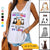 My Addiction Fluffy Cats Personalized Women Tank Top V Neck Casual Flowy Sleeveless