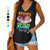 Crazy Alone Cool Besties Personalized Women Tank Top V Neck Casual Flowy Sleeveless