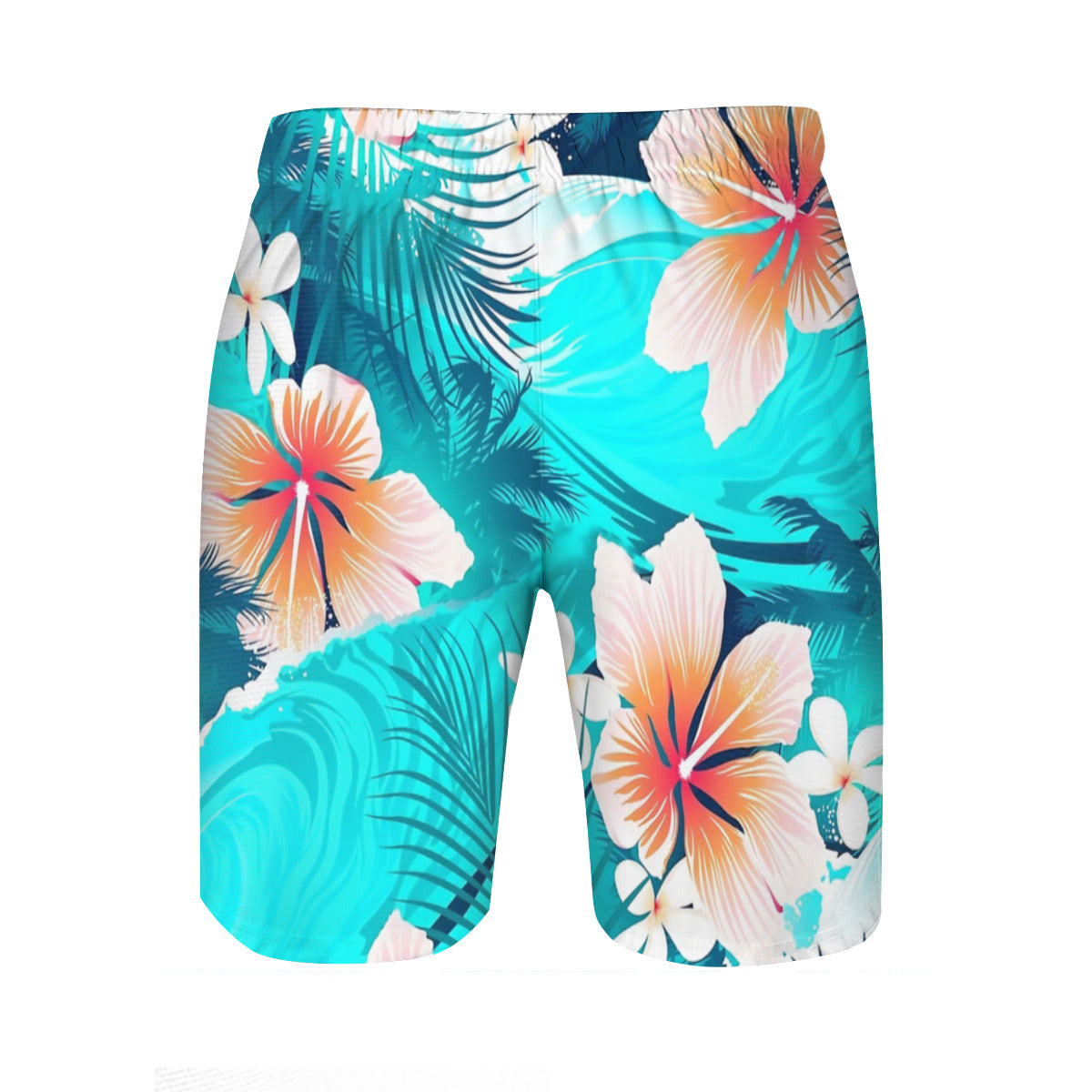 Hibiscus Flowers At The Beach Graphic Men's Swim Trunks No.7IRCRN