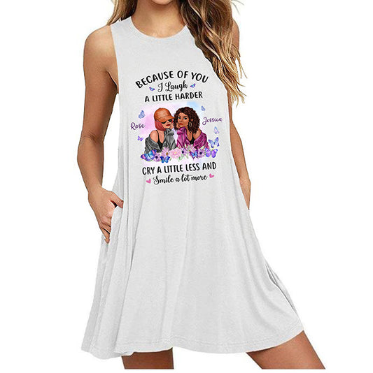 Butterflies Fashion Besties Personalized Women Dresses