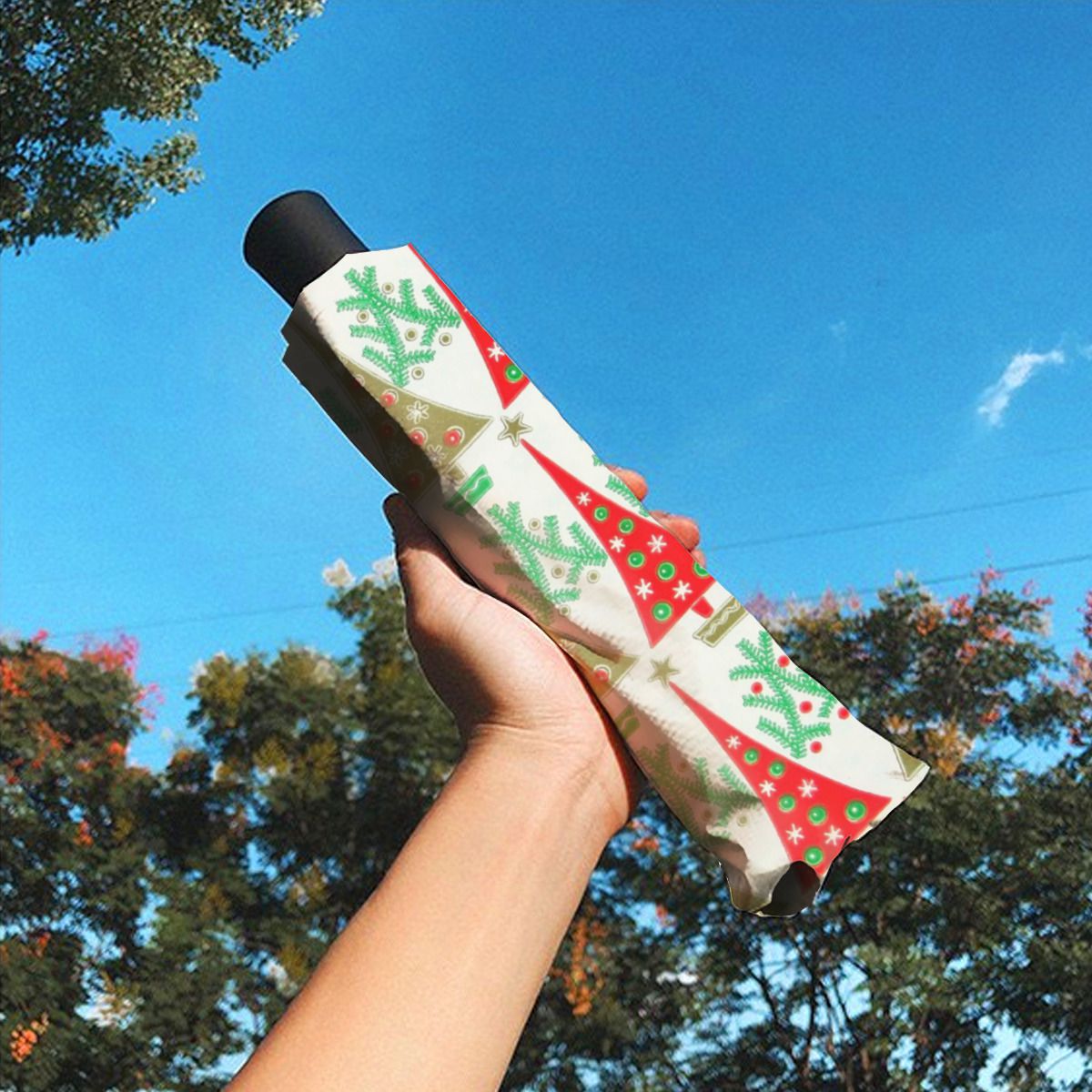 1950S Cartoon Christmas Umbrella No.8V2O3G