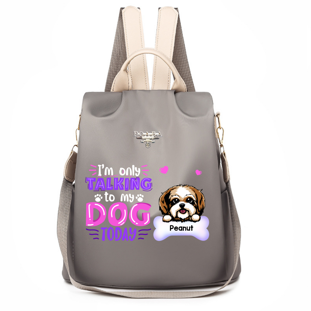 Only Talking To My Dogs Today Personalized Backpack