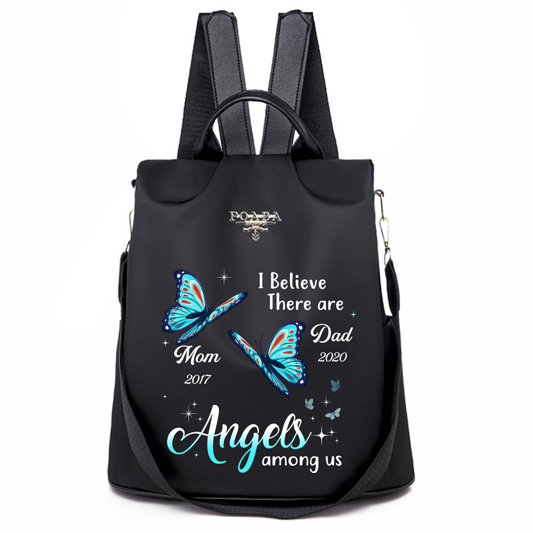 Angels Among Us Butterfly Memorial Personalized Backpack