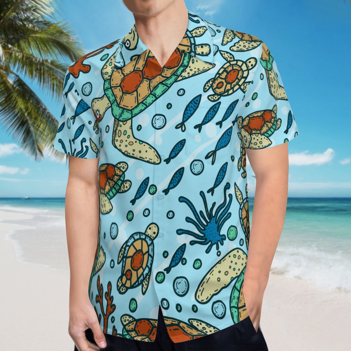 Seaturtles Hawaiian Shirts No.B9JO9H