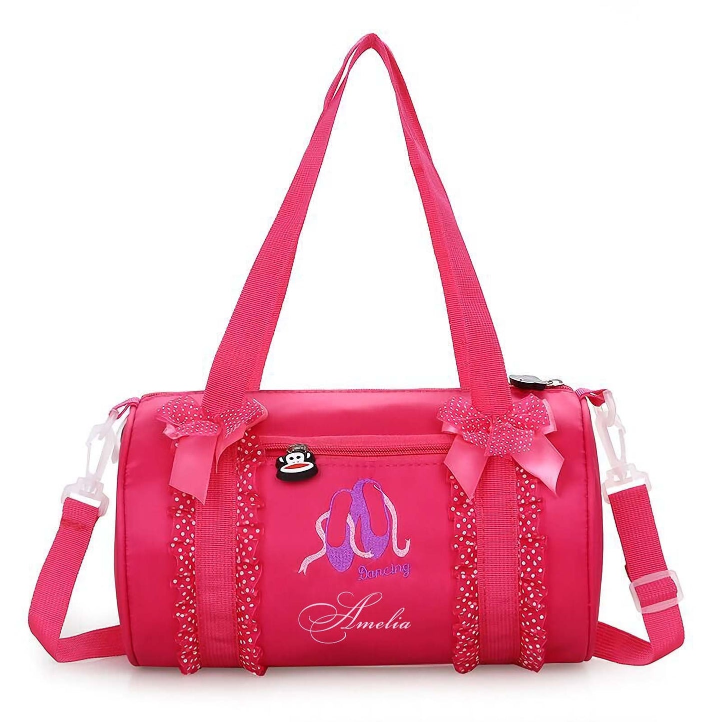 Personalized Dance Duffel, Ballerina Bags, Custom Name Shoulder Bags, Gift For Girl