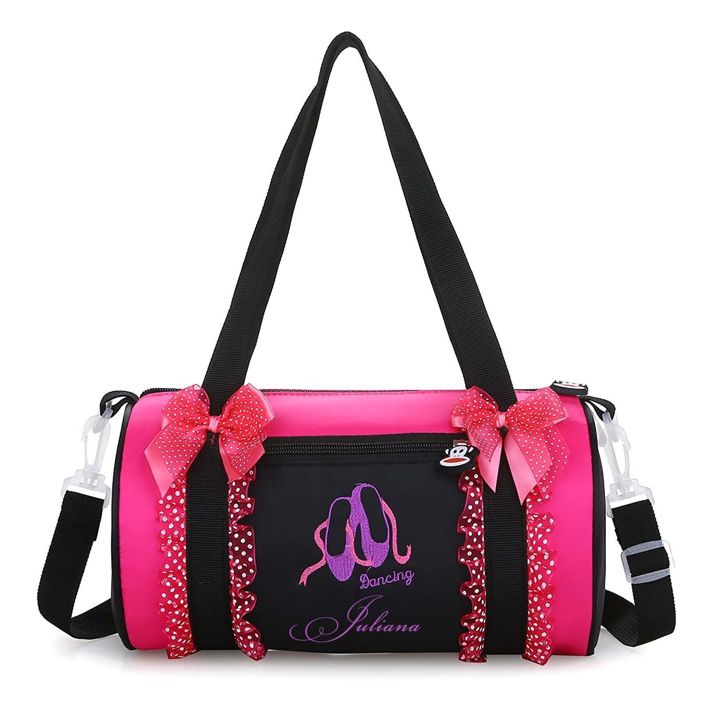 Personalized Dance Duffel, Ballerina Bags, Custom Name Shoulder Bags, Gift For Girl