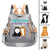 Belongs To Fluffy Sitting Cats Personalized Backpack