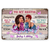 Butterfly Fashion Besties Personalized Horizontal Metal Signs