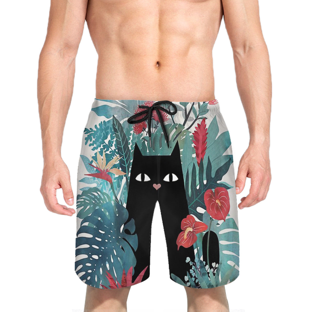 Popoki Graphic Men's Swim Trunks No.CL7XZS