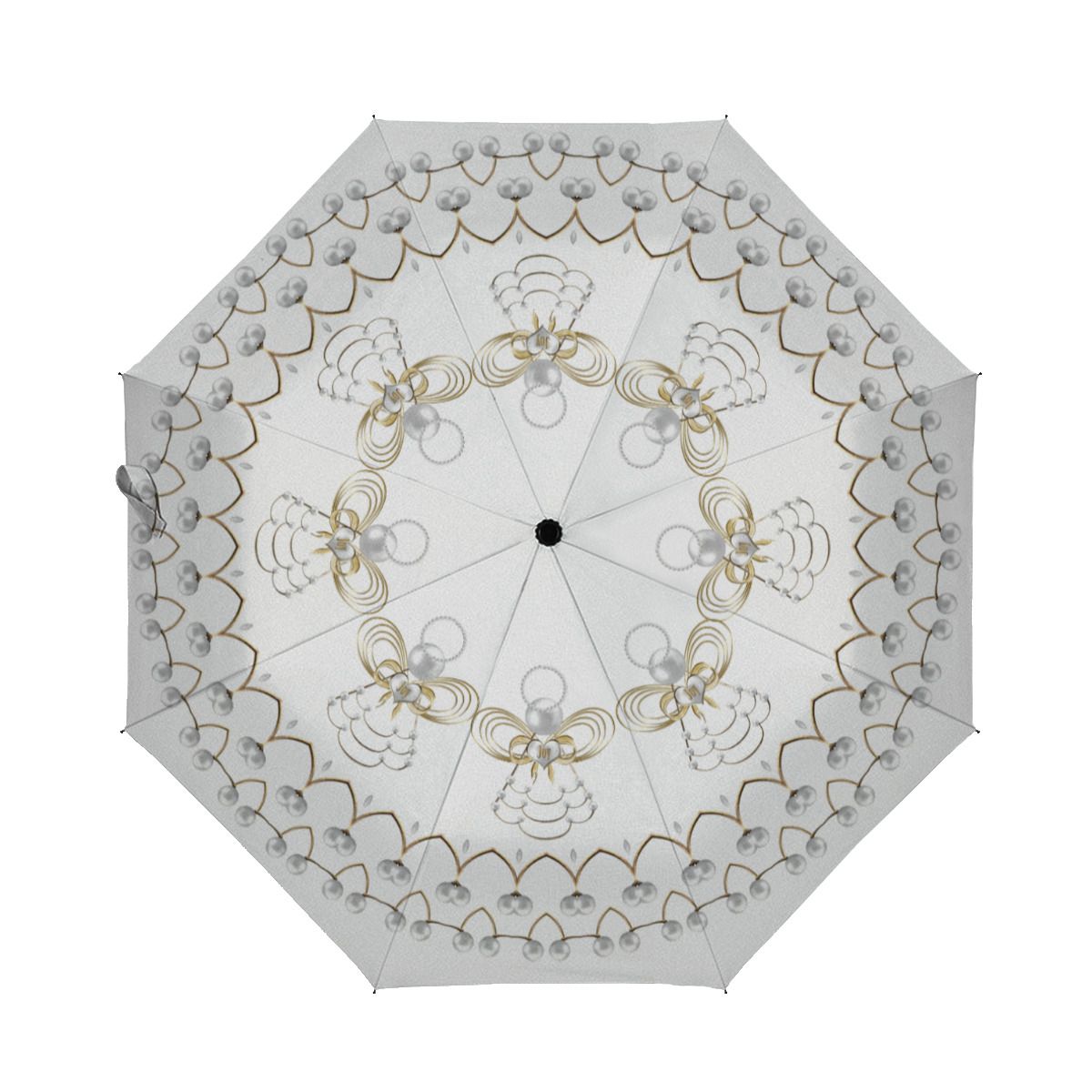 Pearl Christmas Angel Of Joy Circle Custom Brushed Polyester Umbrella No.CWKOWP