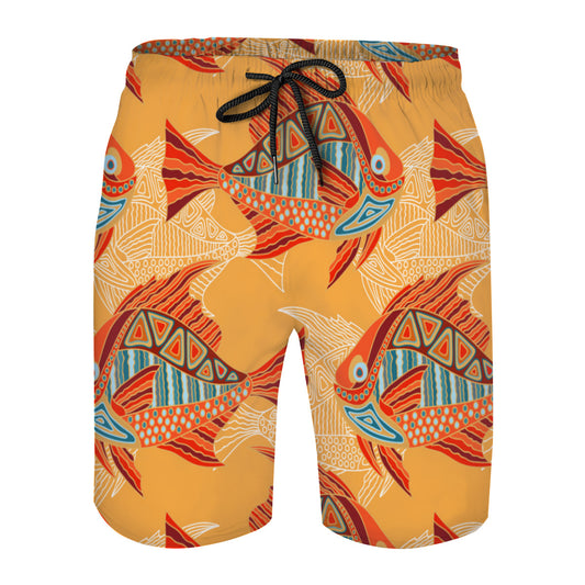Fish 02 Men's Swim Trunks No.D6AGDP