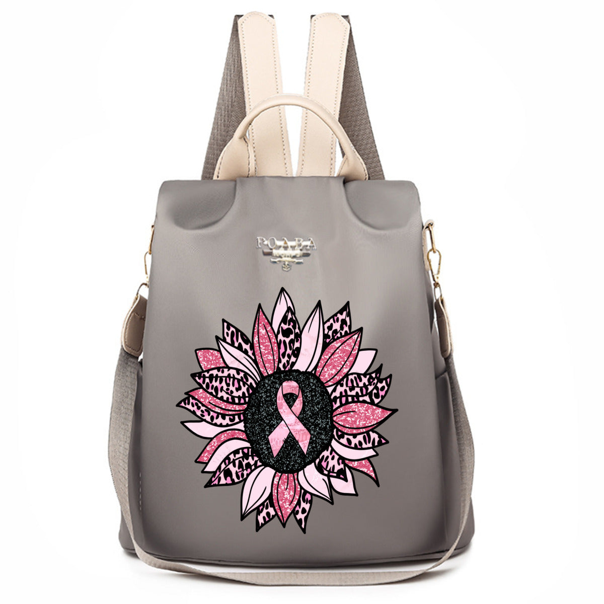 Pink Sunflower Backpack No.F3QCX3