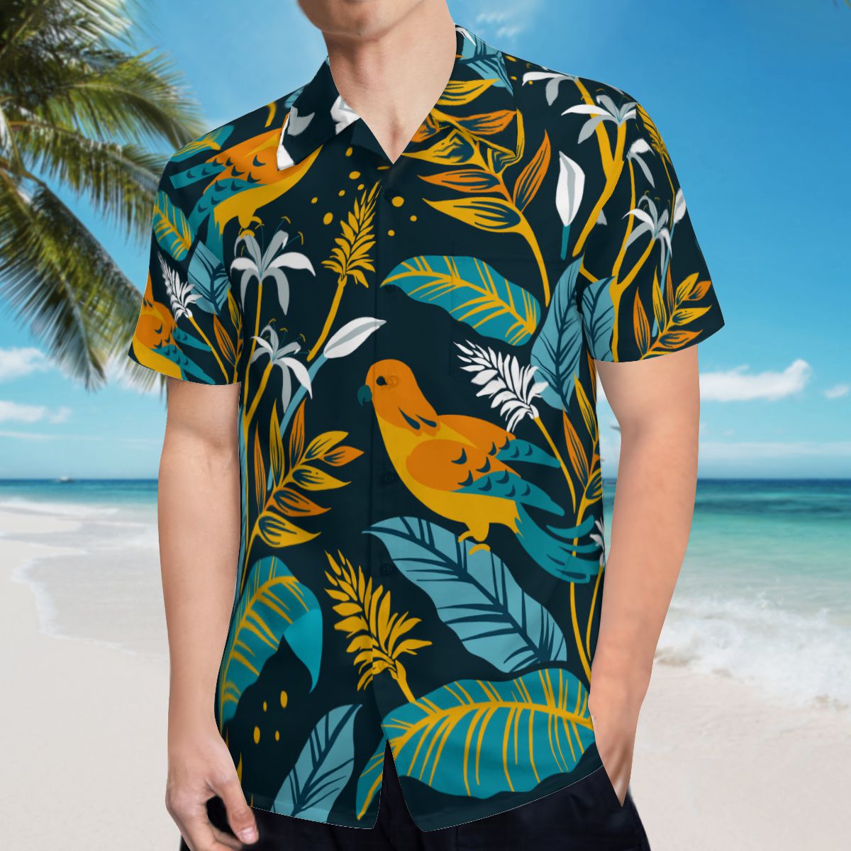 Tropical Leaves 013 Hawaiian Shirts No.GW5WEJ