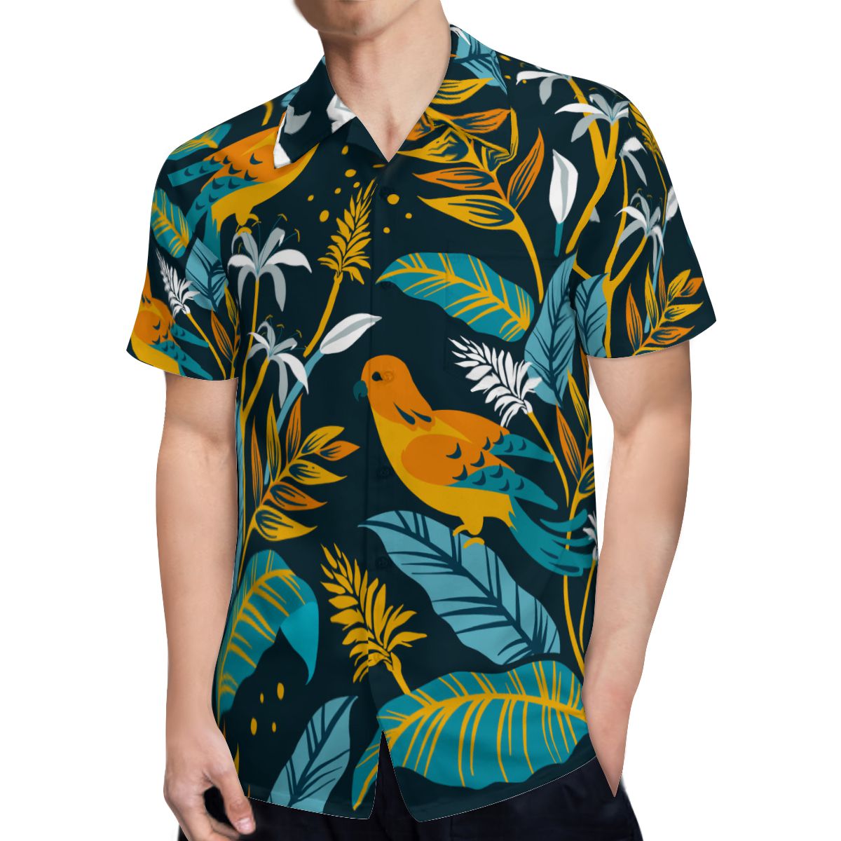 Tropical Leaves 013 Hawaiian Shirts No.GW5WEJ