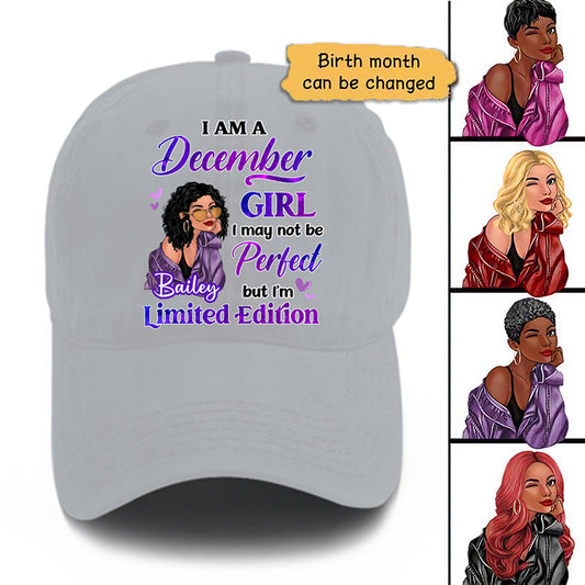 Birthday Gift Birth Month Fashion Girl Limited Edition Personalized Baseball Cap
