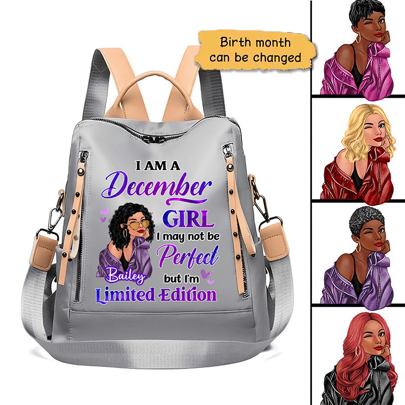 Birthday Gift Birth Month Fashion Girl Limited Edition Personalized Backpack