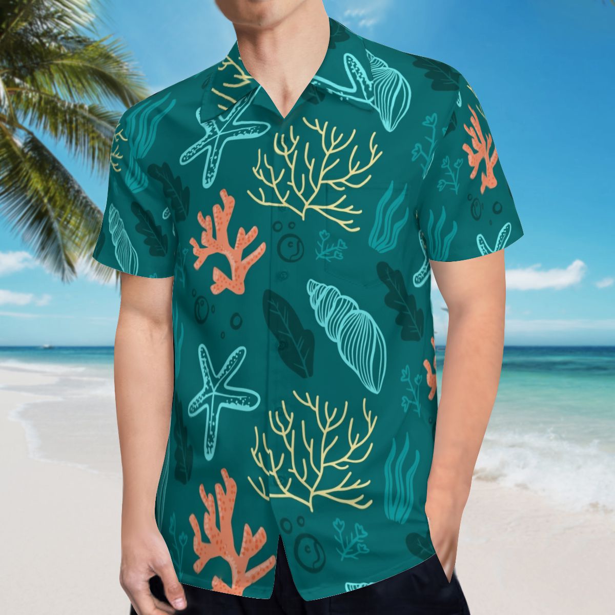 Starfish Hawaiian Shirts No.HR6IU3
