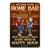 Home Bar Every Hour Is Happy Hour Chibi Husband Wife - Couple Gift - Personalized Custom Metal Signs