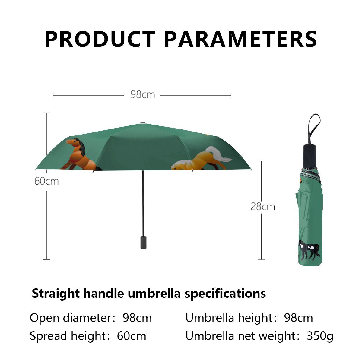 Horse Lover'S Christmas Umbrella No.IUY2BK