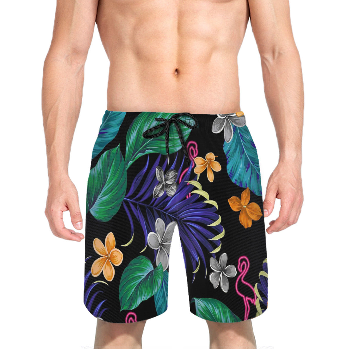 Neon Tropicana Graphic Men's Swim Trunks No.J2YFLS