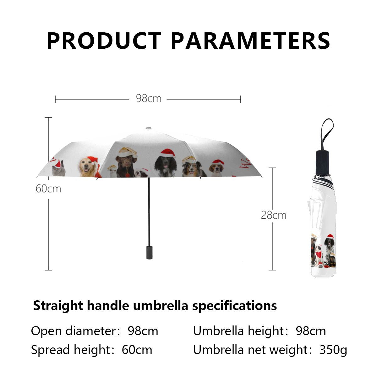Dog Lovers Christmas Umbrella No.JFFH78