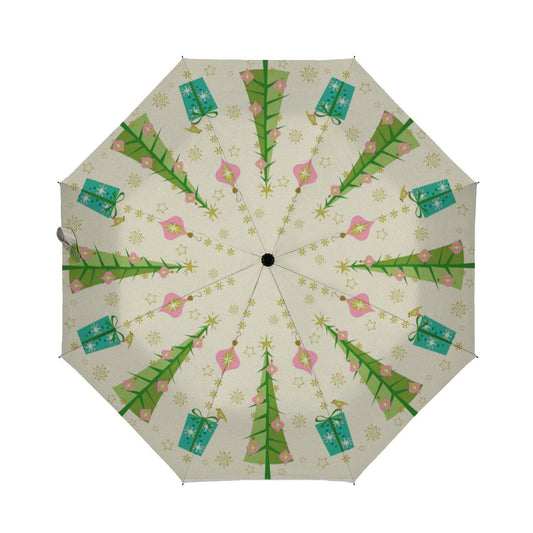 Vintage Holiday Sparkle By Studioxtine Brushed Polyester Umbrella No.JSWQVG