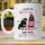 Just A Woman Who Loves Her Dog Floral Personalized Mug (Double-sided Printing)