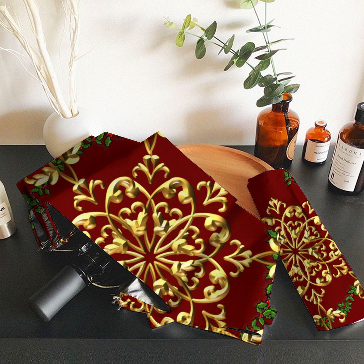 Elegant Festive Christmas Umbrella No.LDSUR6