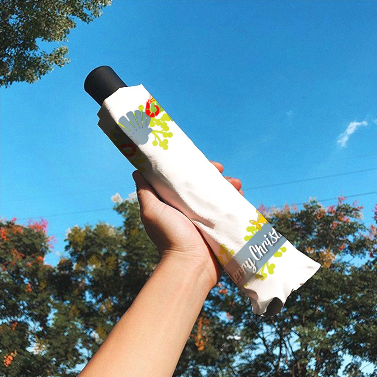 Nautical Theme Christmas Wreath Umbrella No.LY673P