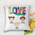 Love Tie Dye Grandma Mom Life Personalized Pillow