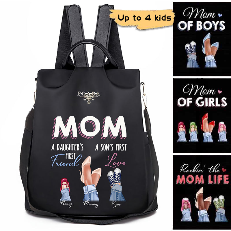 Mom Daughter First Friend Son First Love Personalized Backpack