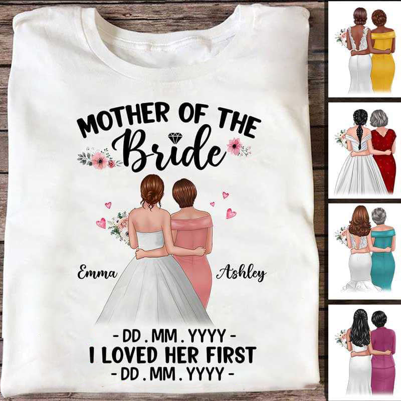 Mother Of The Bride Personalized Shirt